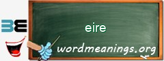 WordMeaning blackboard for eire